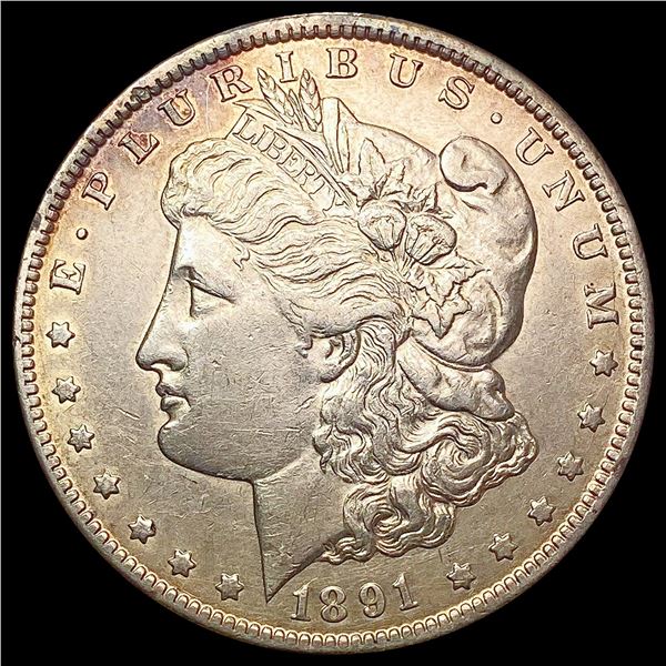 1891-CC Morgan Silver Dollar CHOICE AU