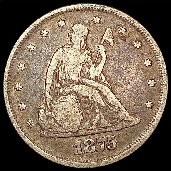 1875 Twenty Cent Piece LIGHTLY CIRCULATED