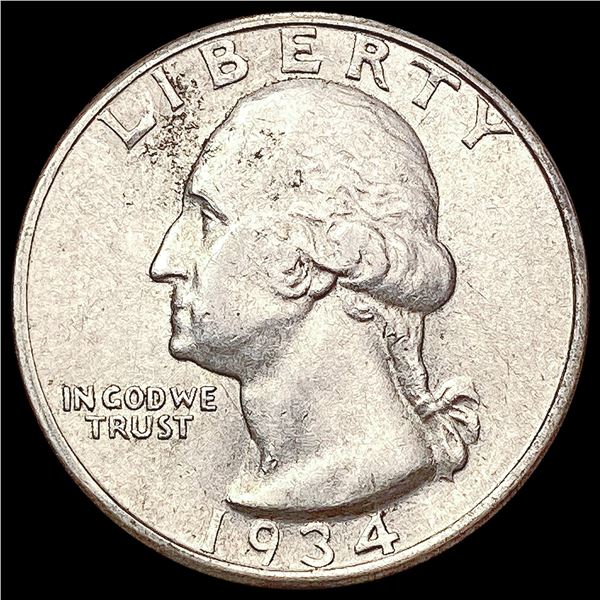 1934-D Washington Silver Quarter CLOSELY UNCIRCULATED