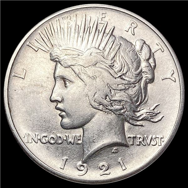 1921 Silver Peace Dollar GEM BU