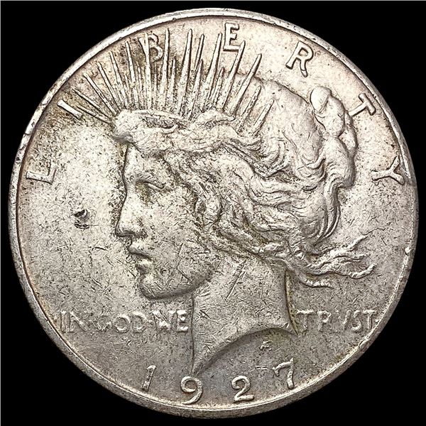 1927-S Silver Peace Dollar CHOICE AU