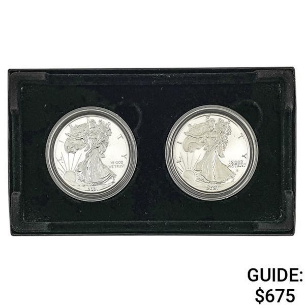 2021 ASE Reverse Proof Two Coin Set [2 Coins]