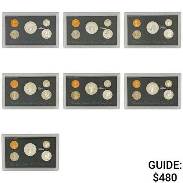 1992-1998 US Silver Proof Sets [35 Coins]