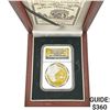 Image 1 : 2015 Pan-Pac Gilt Silver $2 100th Anniversary Coin NGC PF69 DCAM