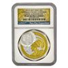Image 2 : 2015 Pan-Pac Gilt Silver $2 100th Anniversary Coin NGC PF69 DCAM