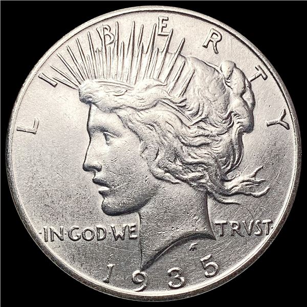1935-S Silver Peace Dollar CHOICE AU