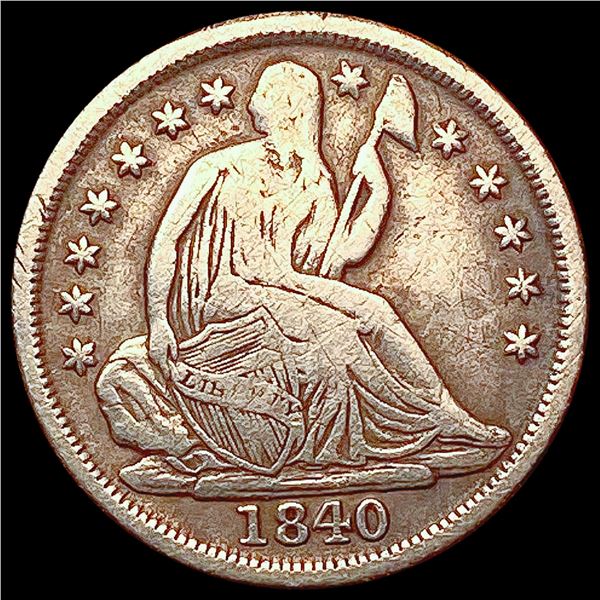 1840-O Seated Liberty Half Dime LIGHTLY CIRCULATED