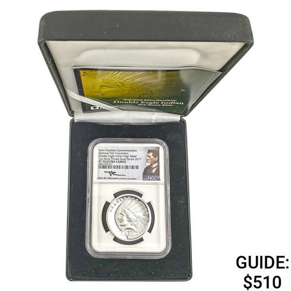 2017 St. Gaudens Dbl Eagle Indian High Relief NGC PF70 DCAM
