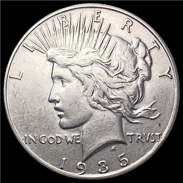 1935-S Silver Peace Dollar CHOICE AU