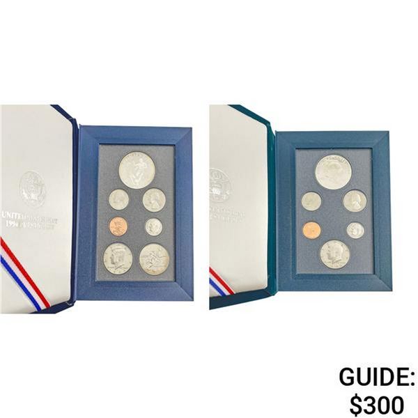 1990-1994 US Prestige Proof Sets [13 Coins]