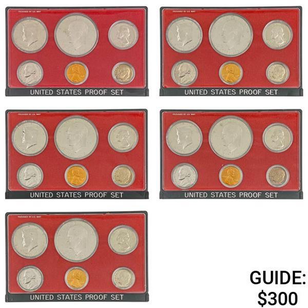 [5] 1976 US Proof Sets in Original Box [30 Coins]