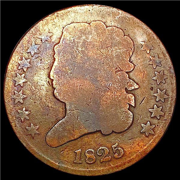 1825 Classic Head Half Cent NICELY CIRCULATED