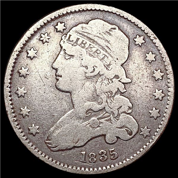 1835 Capped Bust Quarter LIGHTLY CIRCULATED