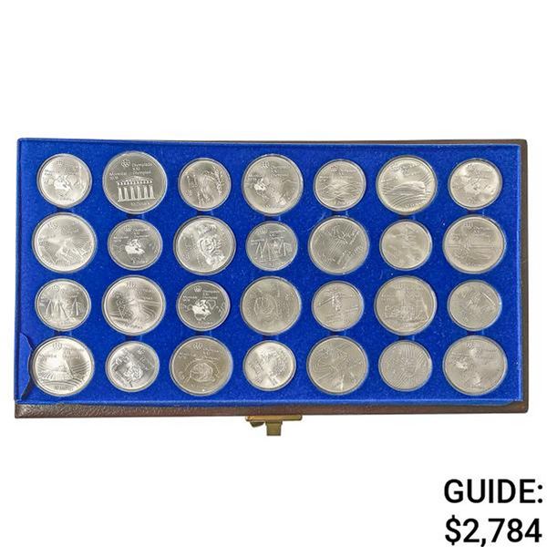 1976 Montreal Olympics Silver $5 and $10 Coin Set [28 Coins]