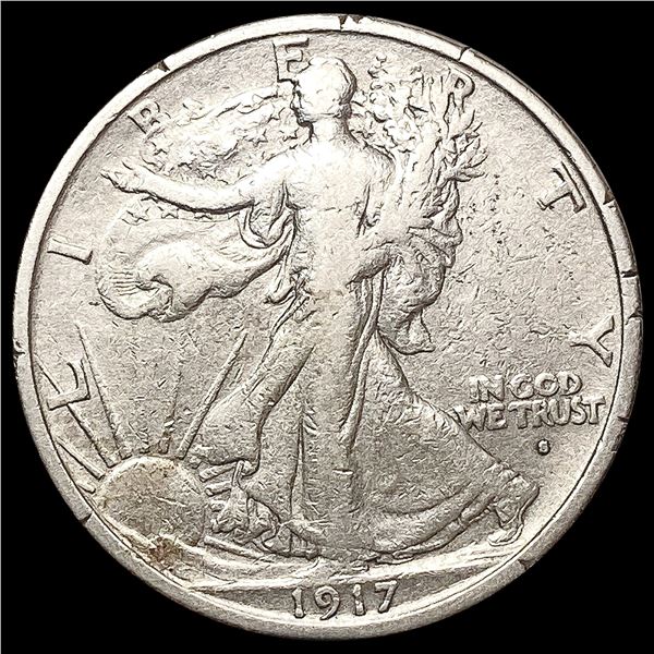 1917-S Walking Liberty Half Dollar NEARLY UNCIRCULATED