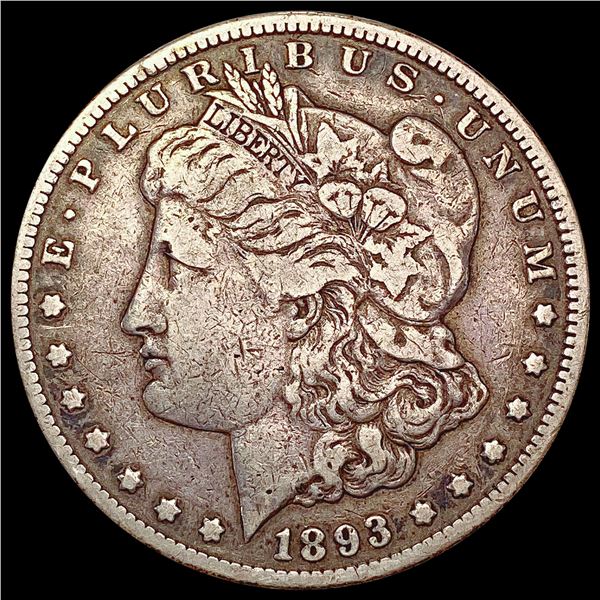 1893-CC Morgan Silver Dollar LIGHTLY CIRCULATED