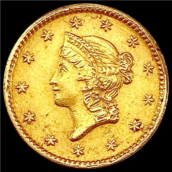 1851 Rare Gold Dollar CHOICE AU