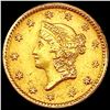 Image 1 : 1851 Rare Gold Dollar CHOICE AU