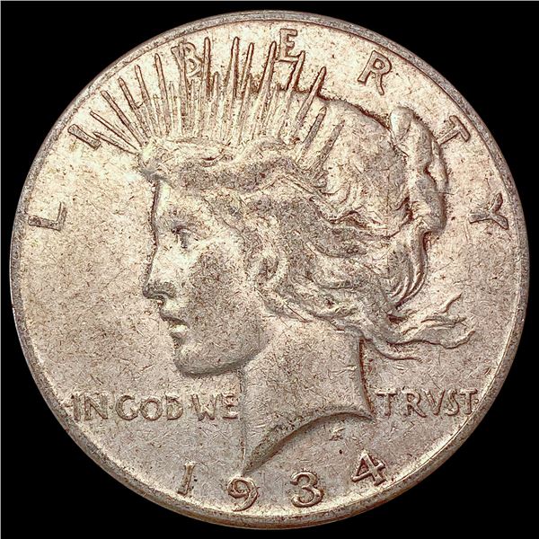 1934-S Silver Peace Dollar LIGHTLY CIRCULATED