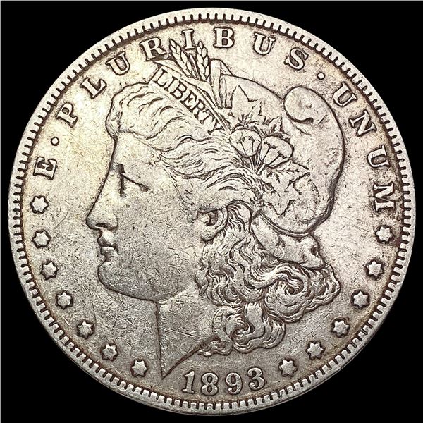 1893 Morgan Silver Dollar NEARLY UNCIRCULATED