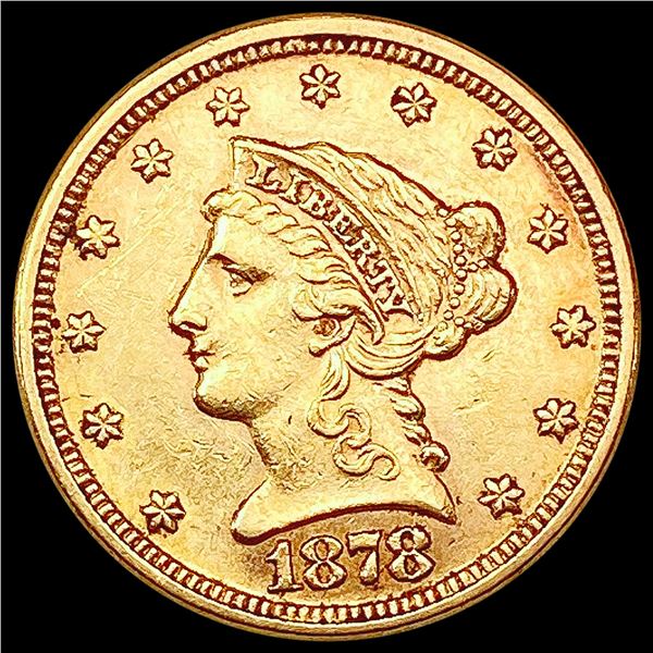 1878 $2.50 Gold Quarter Eagle CLOSELY UNCIRCULATED