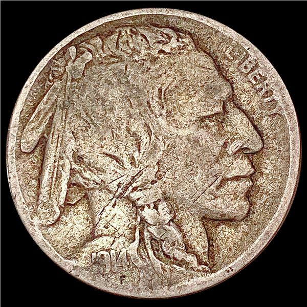 1914-D Buffalo Nickel LIGHTLY CIRCULATED