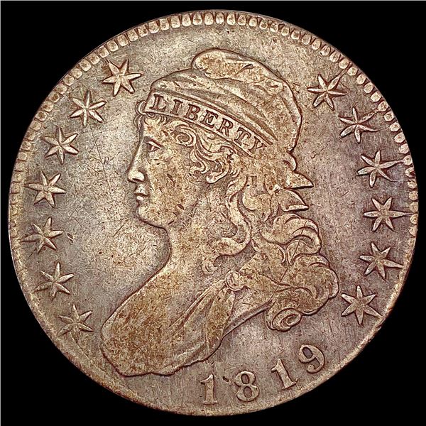 1819 Capped Bust Half Dollar LIGHTLY CIRCULATED