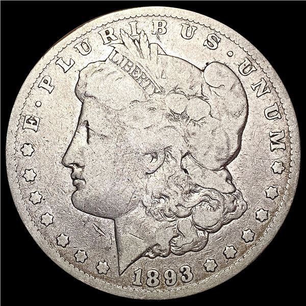1893-CC Morgan Silver Dollar NICELY CIRCULATED
