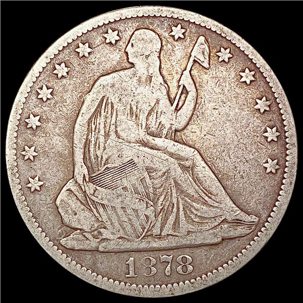 1878 Seated Liberty Half Dollar NICELY CIRCULATED
