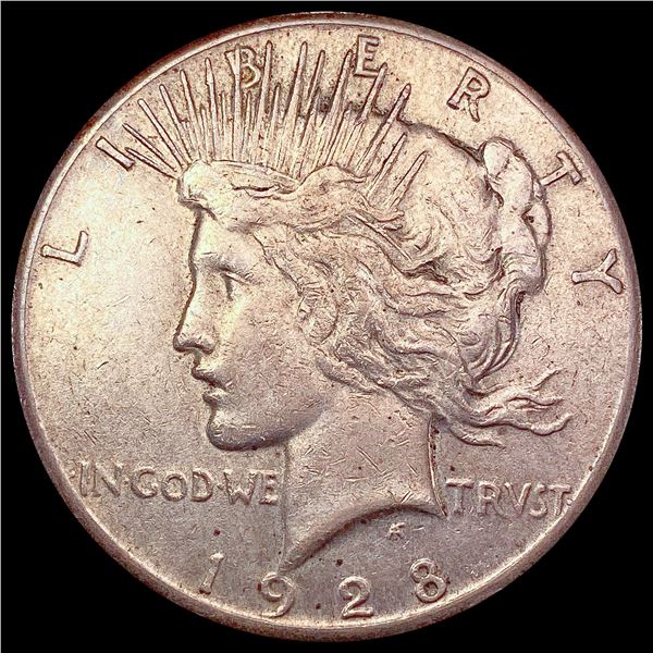 1928 Silver Peace Dollar CLOSELY UNCIRCULATED