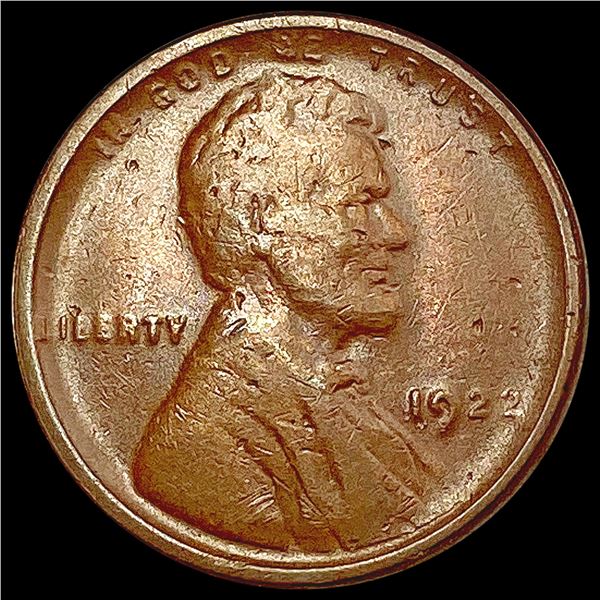 1922 No D Wheat Cent NEARLY UNCIRCULATED