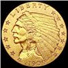 Image 1 : 1909 $2.50 Gold Quarter Eagle CLOSELY UNCIRCULATED