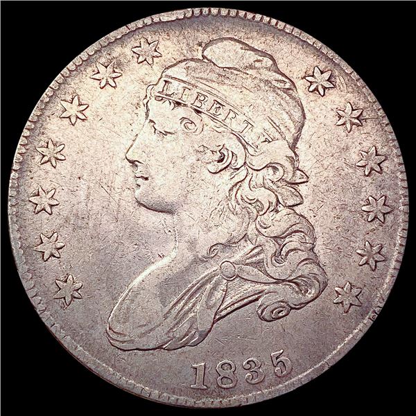 1835 Capped Bust Half Dollar LIGHTLY CIRCULATED