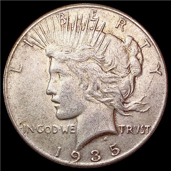 1935 Silver Peace Dollar NEARLY UNCIRCULATED