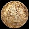 Image 1 : 1858 Seated Liberty Quarter NICELY CIRCULATED