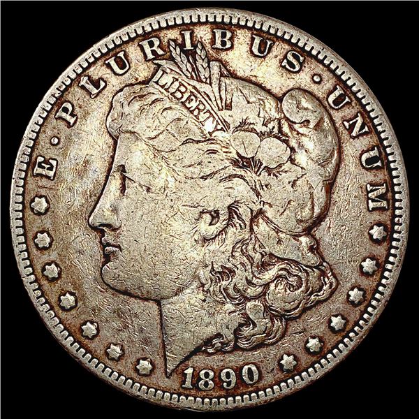 1890-CC Morgan Silver Dollar LIGHTLY CIRCULATED