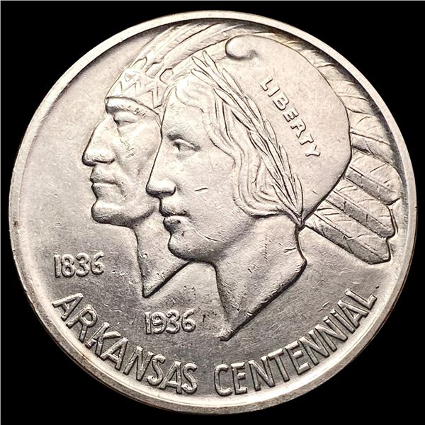 1938-D Arkansas Half Dollar CHOICE AU