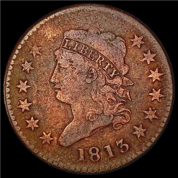 1813 Classic Head Large Cent NICELY CIRCULATED