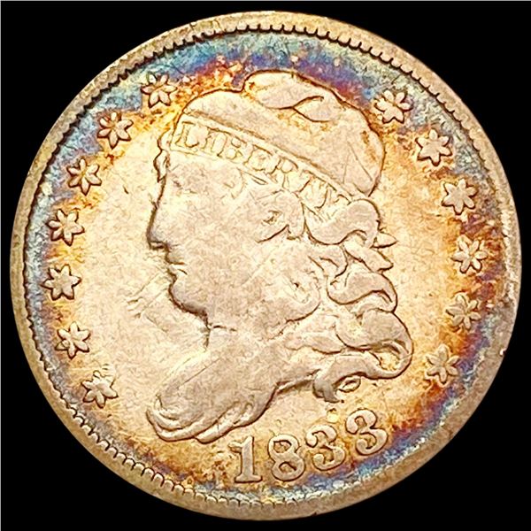 1833 Capped Bust Half Dime LIGHTLY CIRCULATED