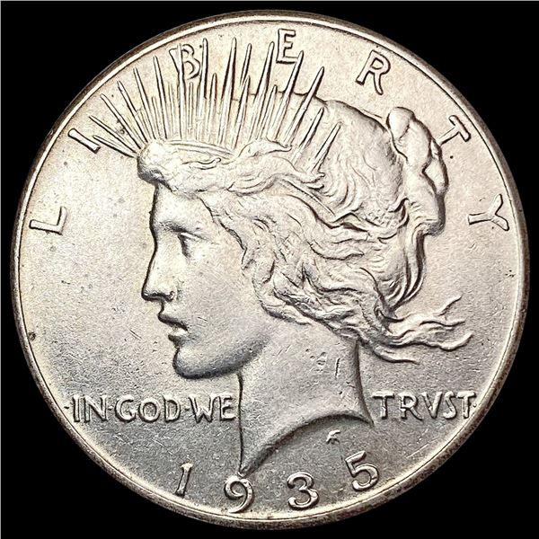 1935 Silver Peace Dollar CLOSELY UNCIRCULATED