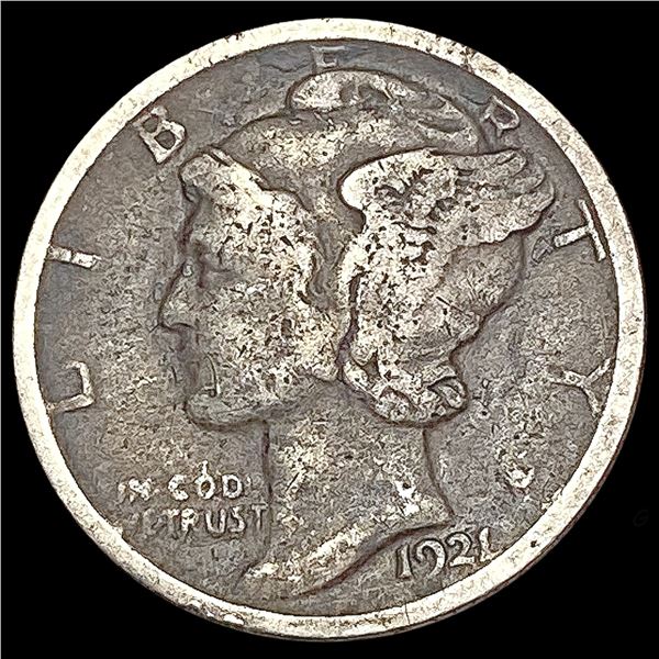 1921 Mercury Dime LIGHTLY CIRCULATED