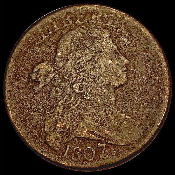 1807/6 Draped Bust Large Cent NICELY CIRCULATED