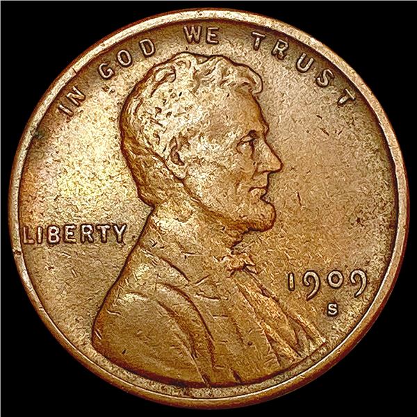 1909-S VDB Wheat Cent LIGHTLY CIRCULATED