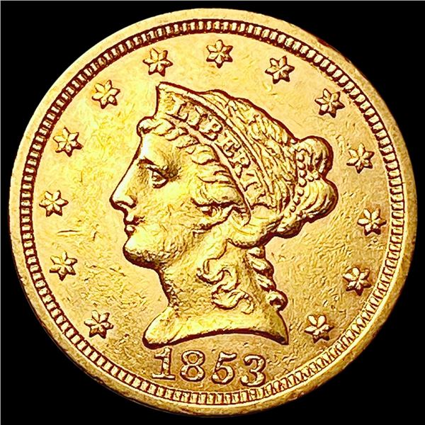 1853 $2.50 Gold Quarter Eagle UNCIRCULATED