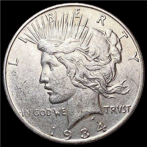 1934-S Silver Peace Dollar CLOSELY UNCIRCULATED