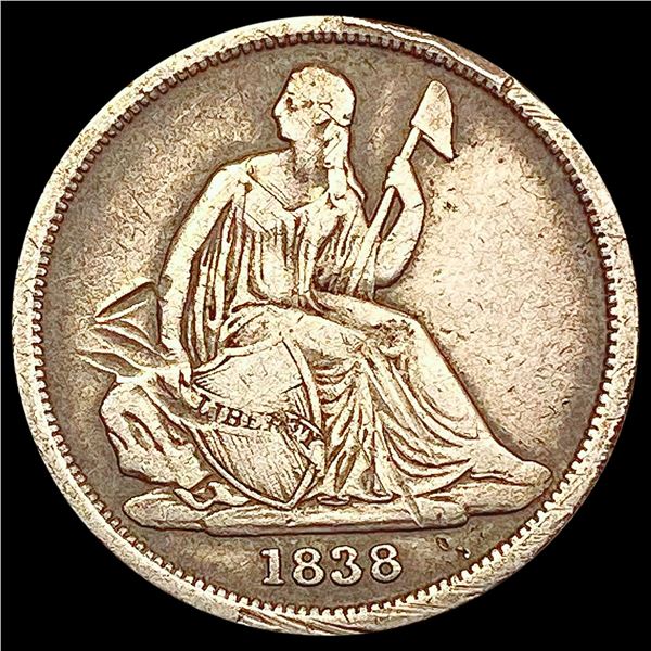 1838-O Seated Liberty Dime LIGHTLY CIRCULATED