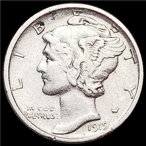 1919-D Mercury Dime CLOSELY UNCIRCULATED