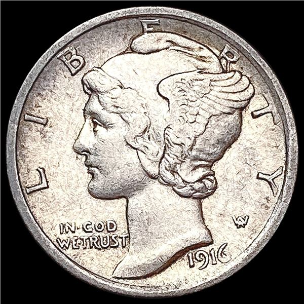 1916 Mercury Dime CLOSELY UNCIRCULATED