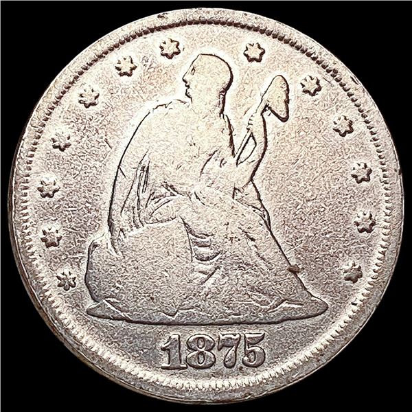 1875 Twenty Cent Piece NICELY CIRCULATED