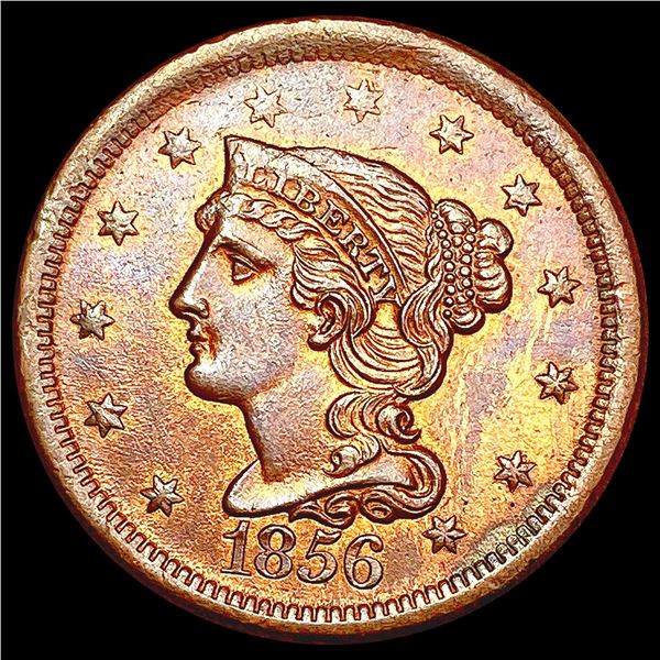 1856 Braided Hair Large Cent CHOICE AU